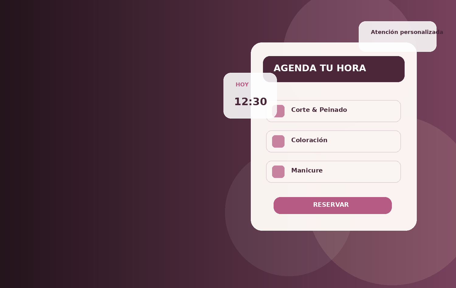 Sistema demostrativo de reserva de horas